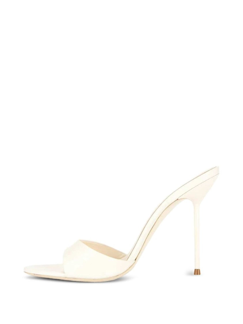 Paris Texas Ivory Silk And Nylon Open Sandals