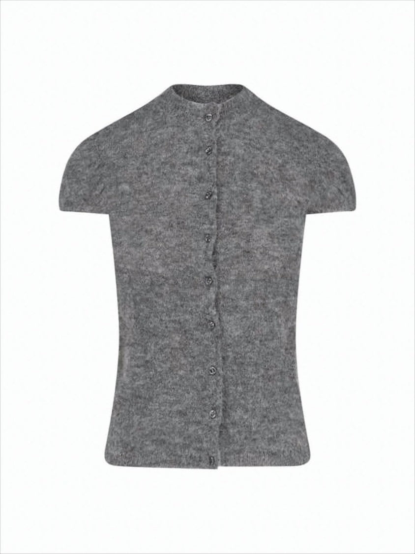 Paloma Wool Soft Grey Alpaca Blend Cardigan