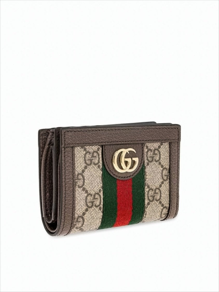 Gucci Canvas Bifold Wallet With Monogram Pattern