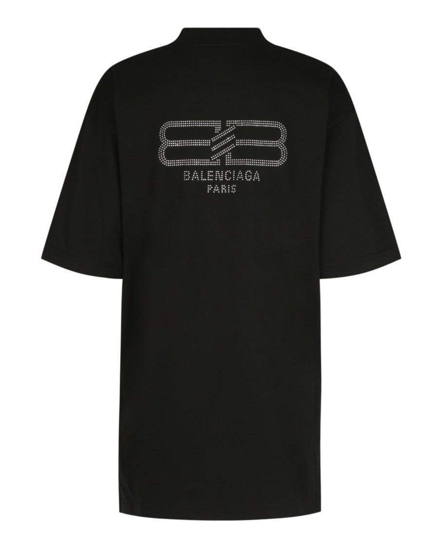 Balenciaga Bb Paris Rhinestone T-Shirt