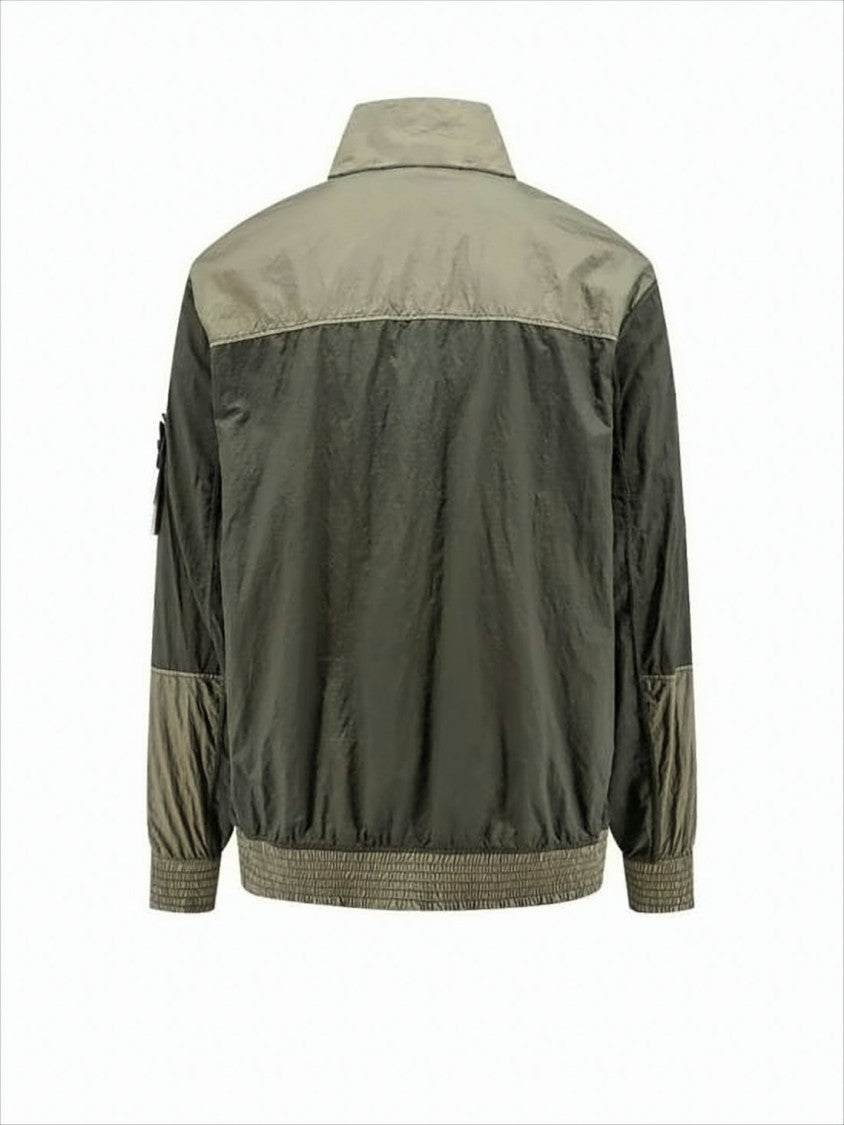 Stone Island Two-Tone Nylon Lightweight Bomber Jacket