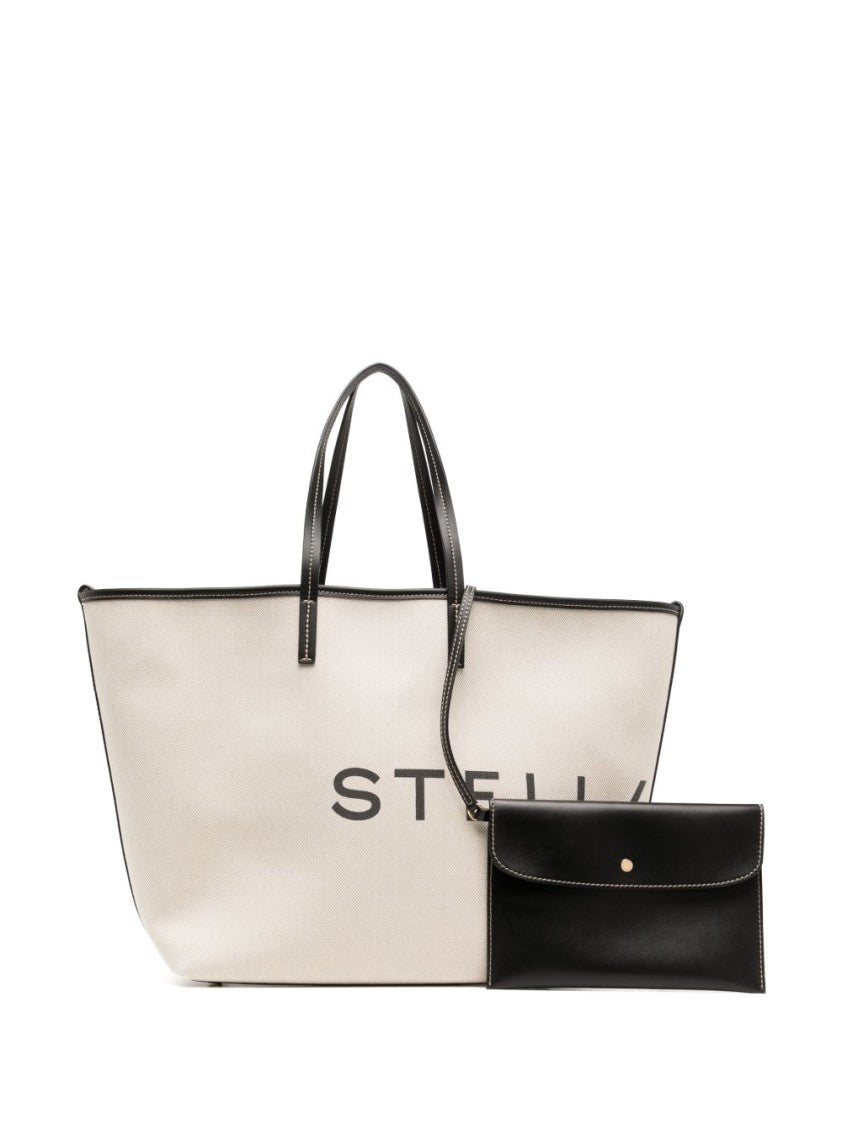 Stella Mccartney Spacious Structured Tote Bag With Bold Logo