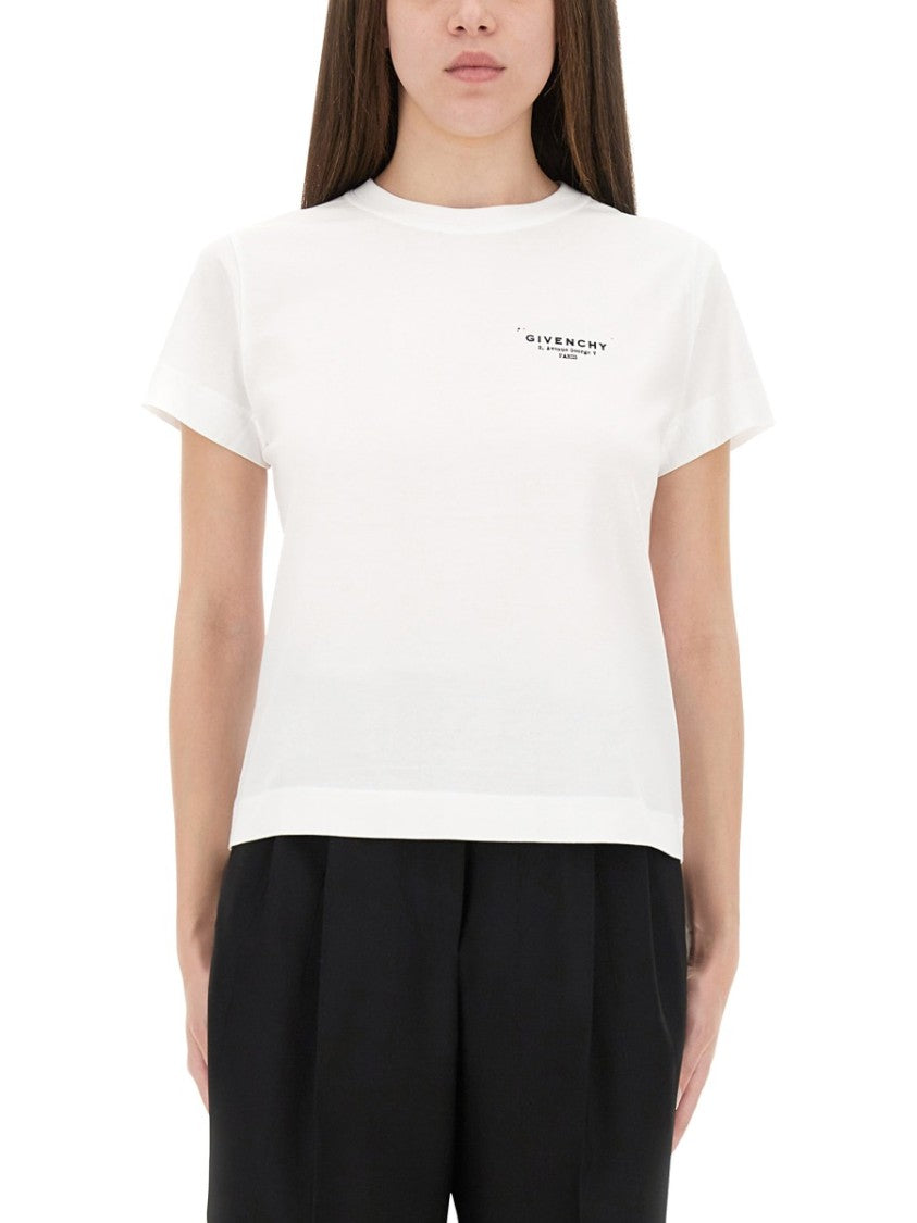 Givenchy Regular Fit Cotton T-Shirt With Logo Design