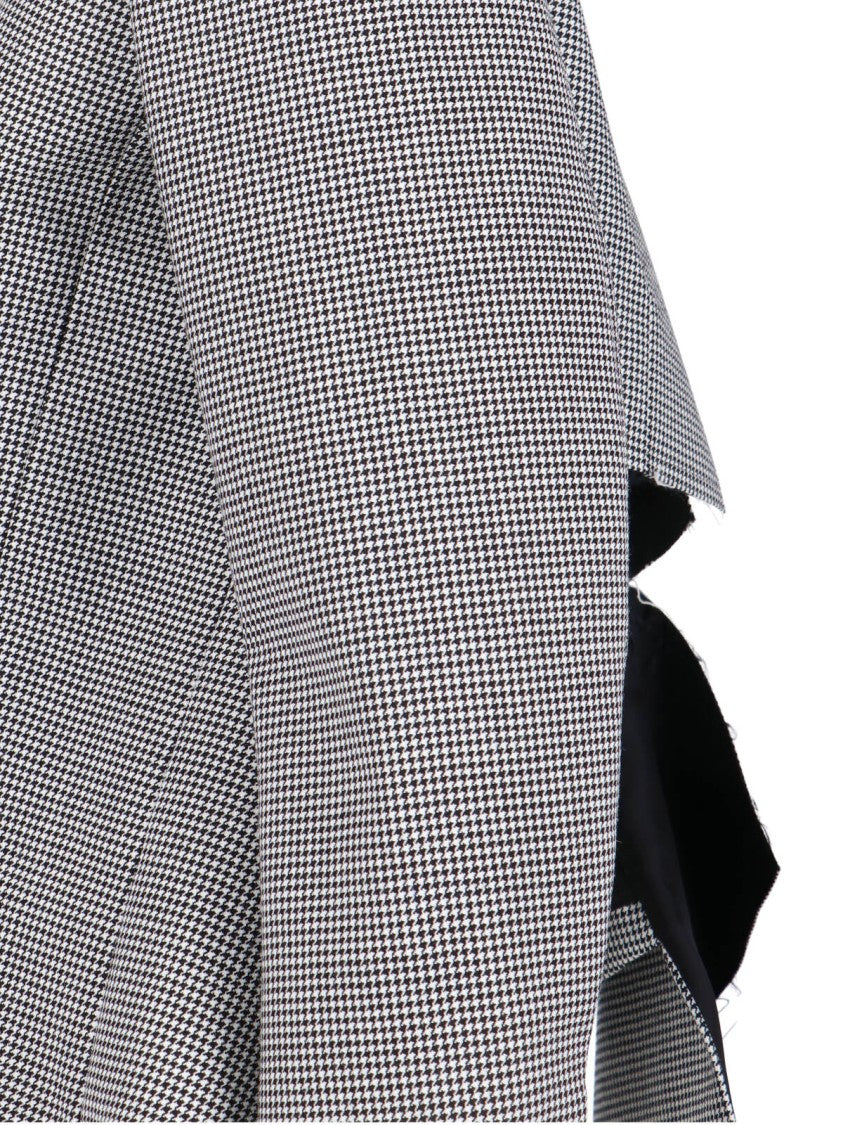 Comme Des Garçons Asymmetric Blazer – Black/White Houndstooth