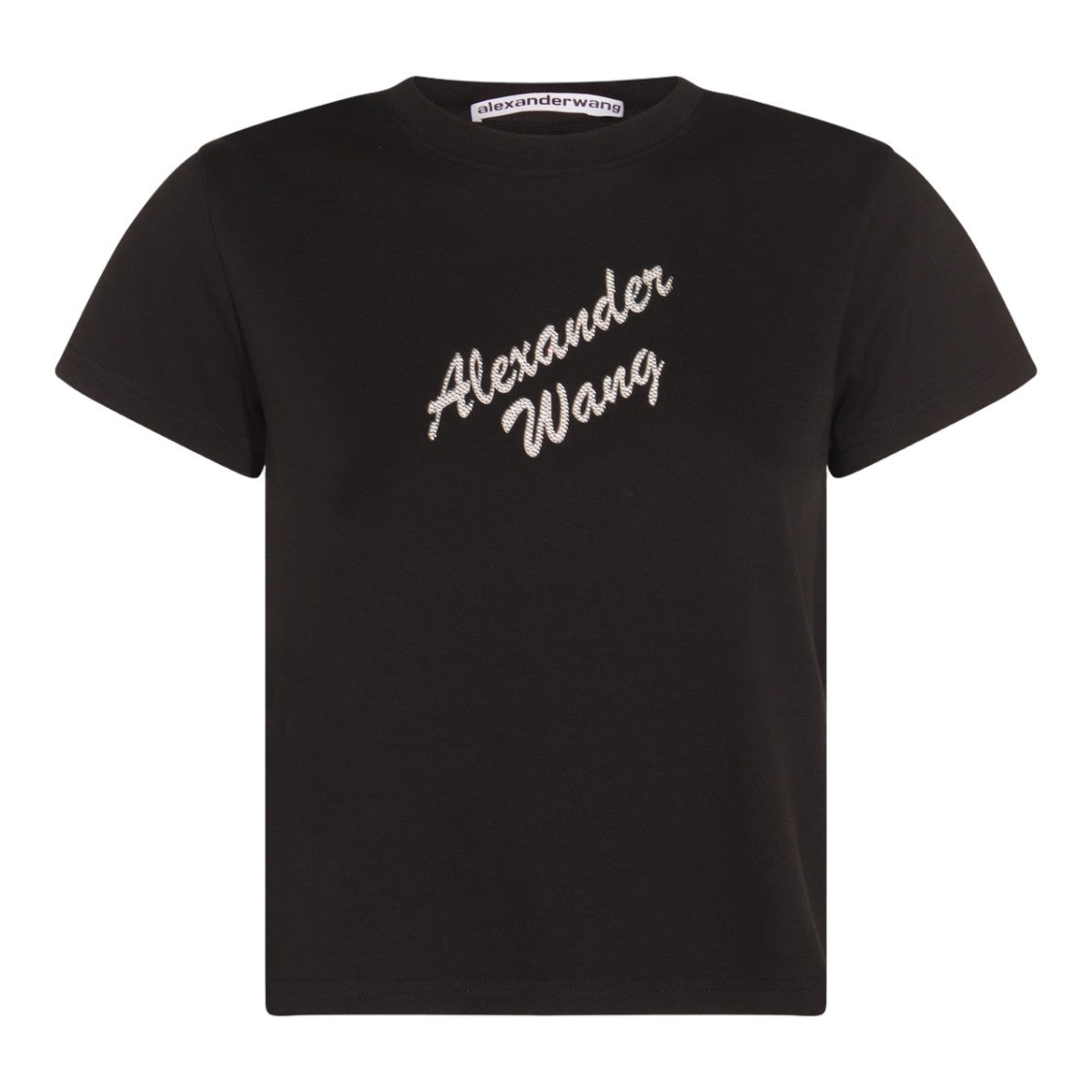 Alexander Wang Short-Sleeved T-Shirt With Embellished Logo