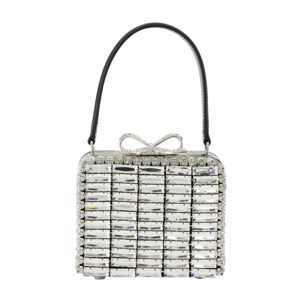 Self-Portrait Crystal Mirco Bag - Metal - Silver