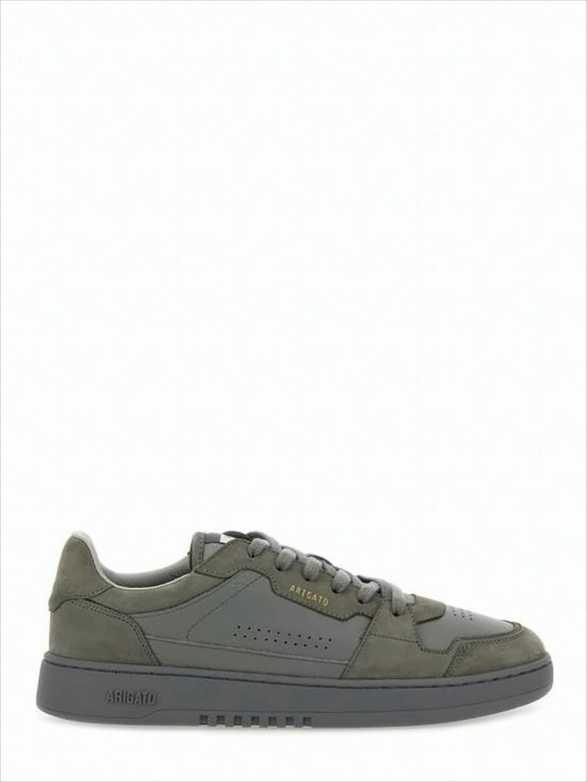 Axel Arigato Olive Green Leather And Suede Low-Top Sneakers