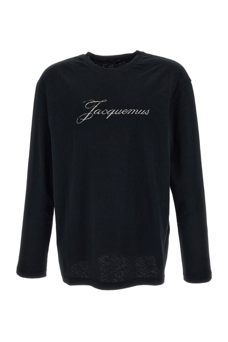 Jacquemus Black Logo Cotton-Jersey Long-Sleeve T-Shirt