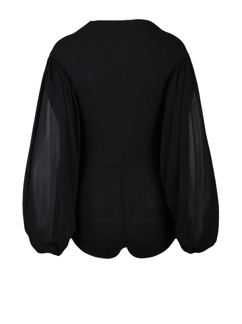 Philosophy Di Lorenzo Serafini Black Polyamide Bodysuit