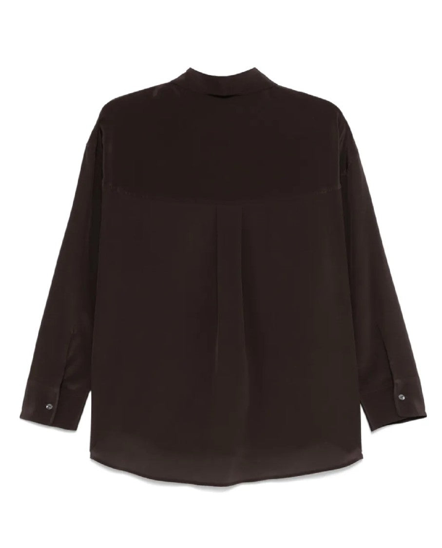 P.A.R.O.S.H. Black Button-Down Shirt With Pointed Collar