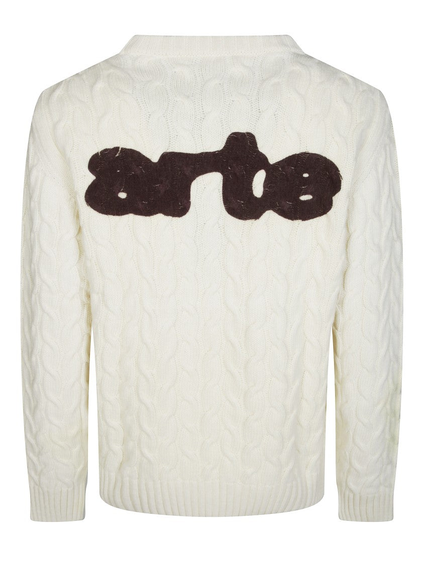 Arte Crewneck Sweatshirt With Bold Logo
