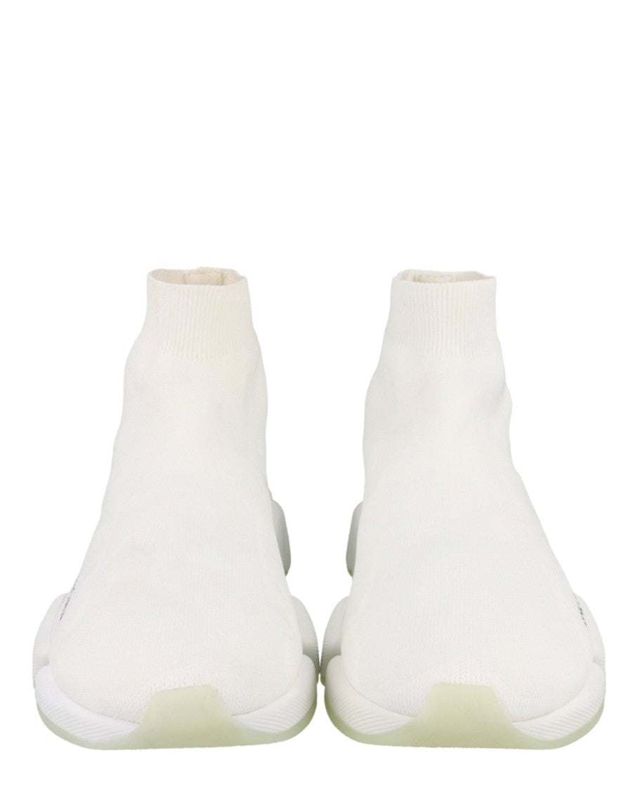Balenciaga Sock-Style Knit Sneakers With Ribbed Detail