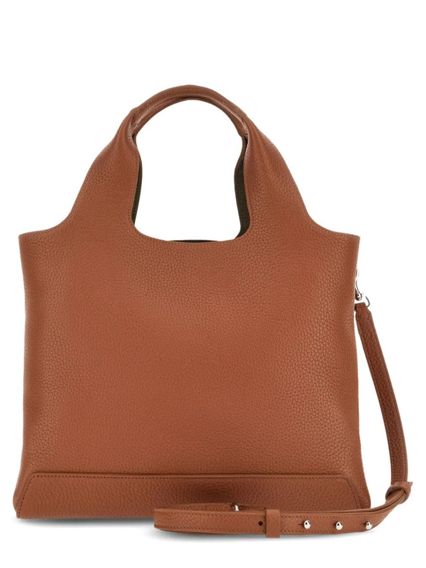 Hogan Textured Calfskin Tote Bag