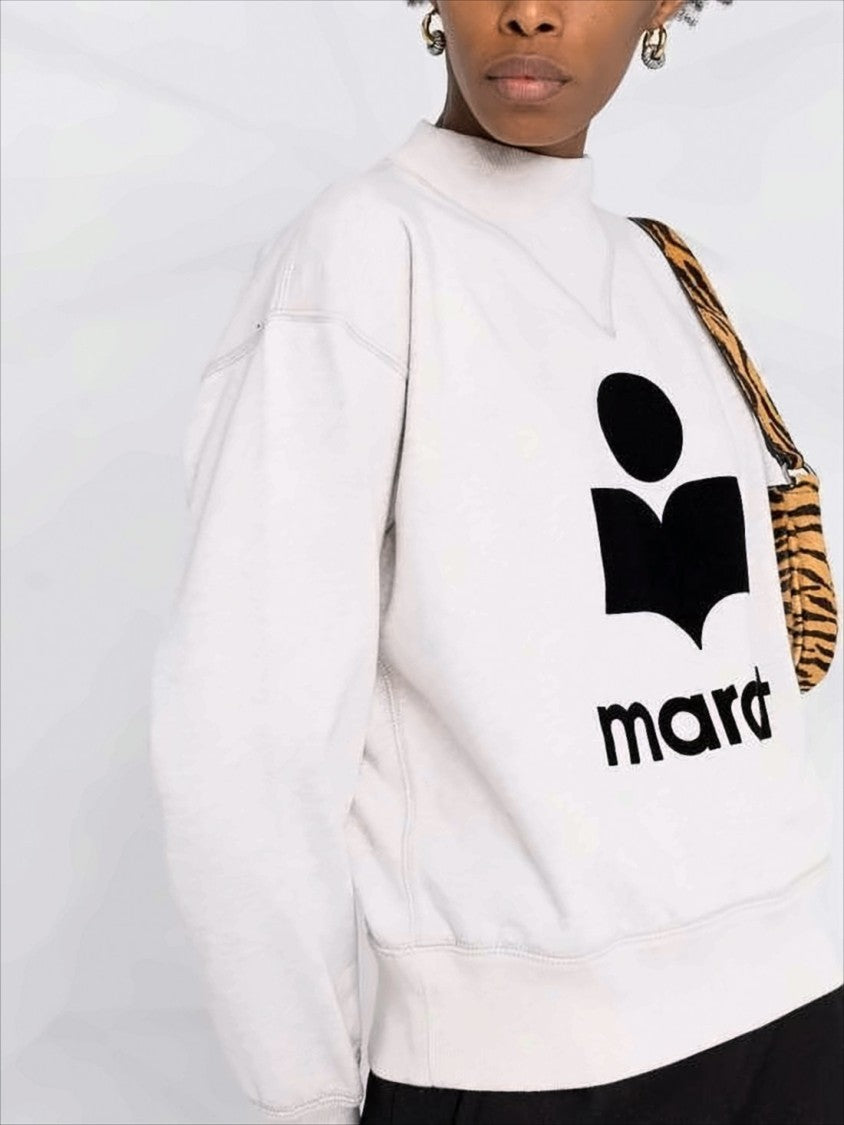 Isabel Marant Long-Sleeve Sweatshirt With Bold Graphic Logo
