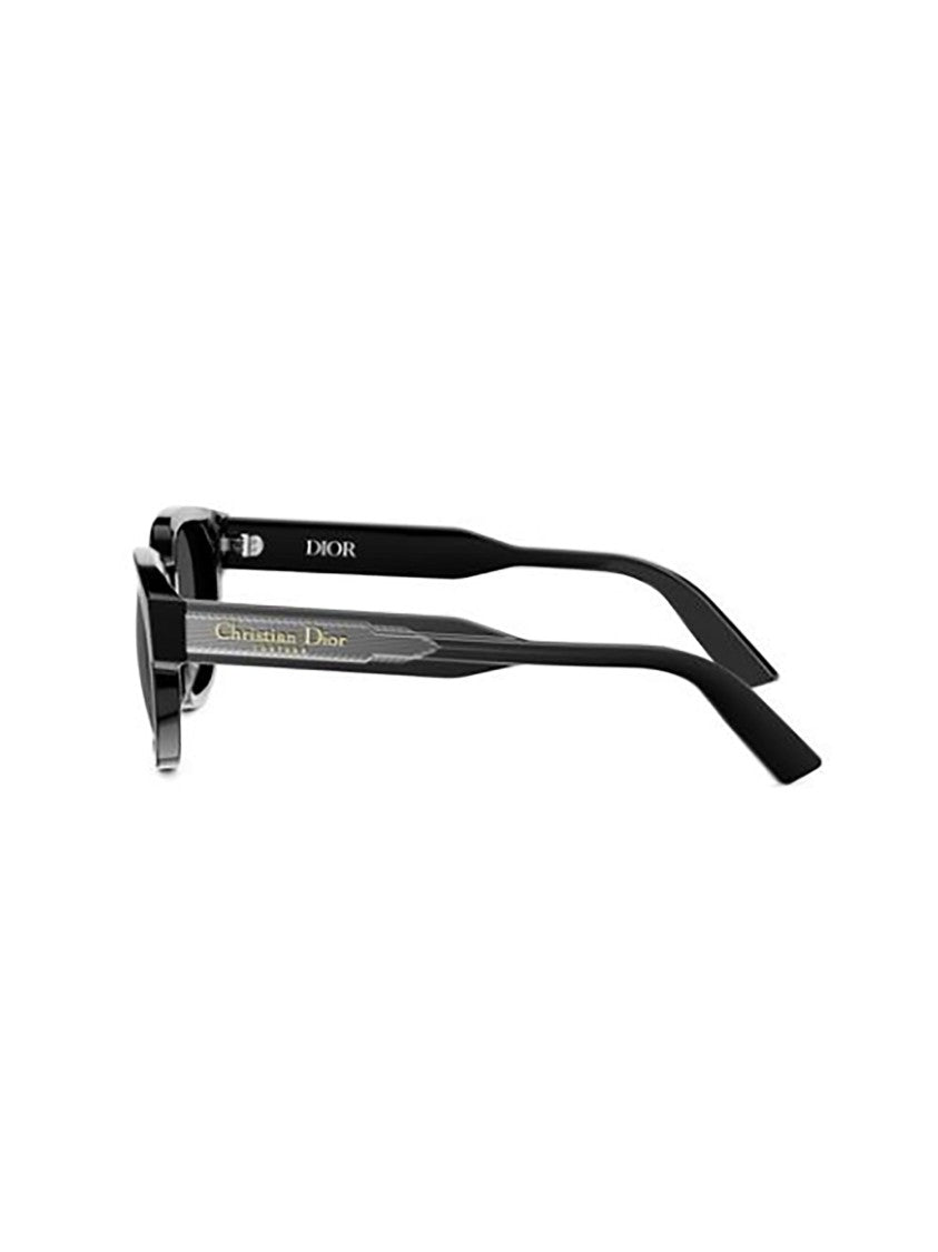 Dior Black R1i Sleek Rectangular Sunglasses