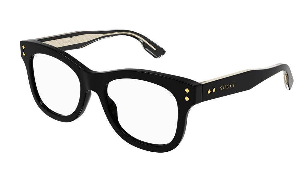 Gucci Eyeglasses Gg1086o 001 Black Black Transparent 53/19/145