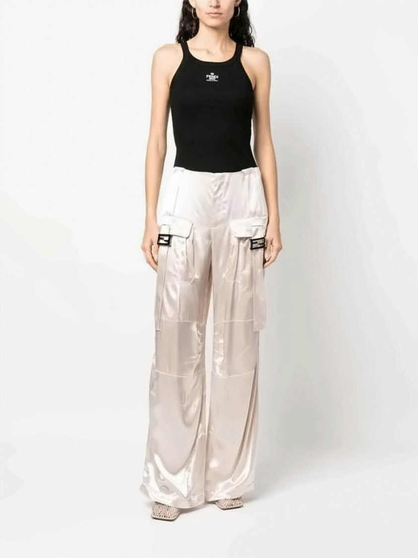 Fendi Fitted Ribbed Tank Top