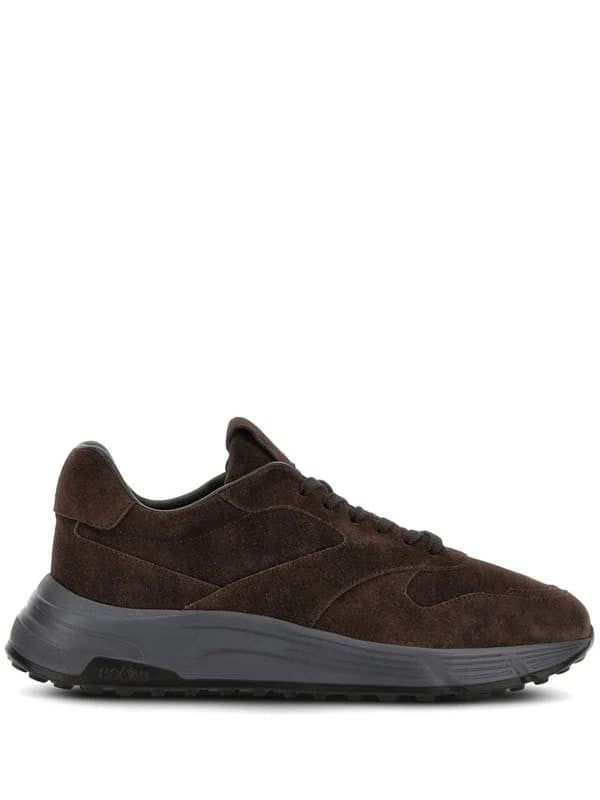 Hogan Suede Brown Sneakers With Memory Foam Insole