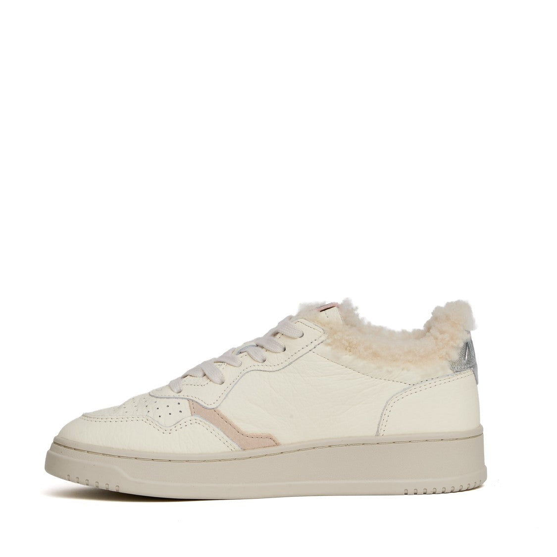 Autry Silver Black Medalist Low Sneakers