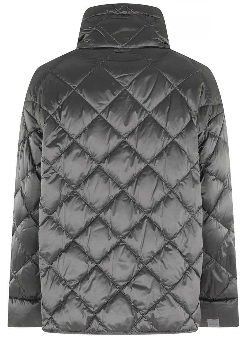 Max Mara Diamond-Quilted Padded Jacket With High Collar