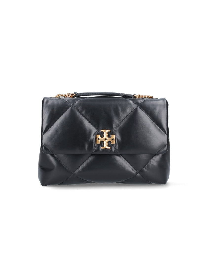 Tory Burch Black Kira Diamond Quilted Shoulder Bag