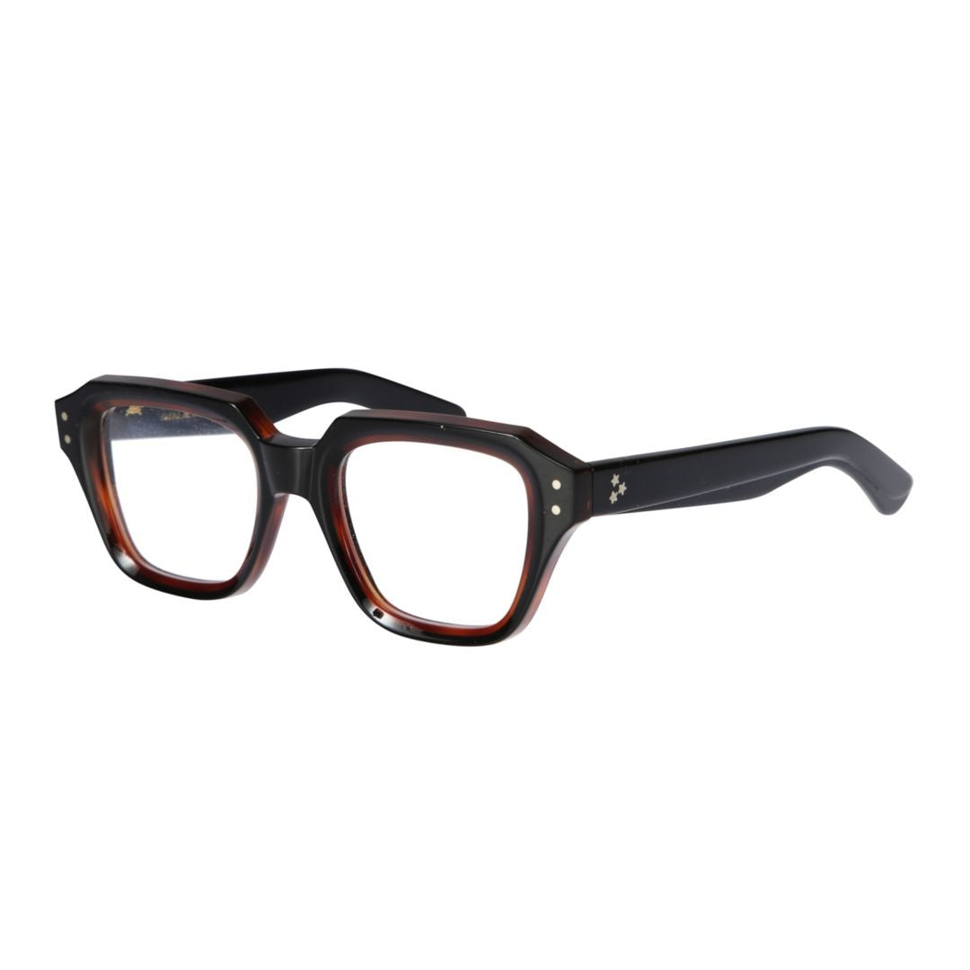 Kador Smoke Geometric Tortoiseshell Sunglasses With Angular Bridge