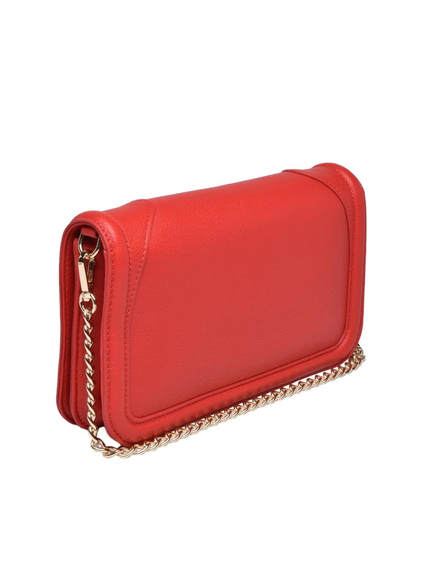 Love Moschino Rectangular Crossbody Bag With Embossed Logo And Chain Strap