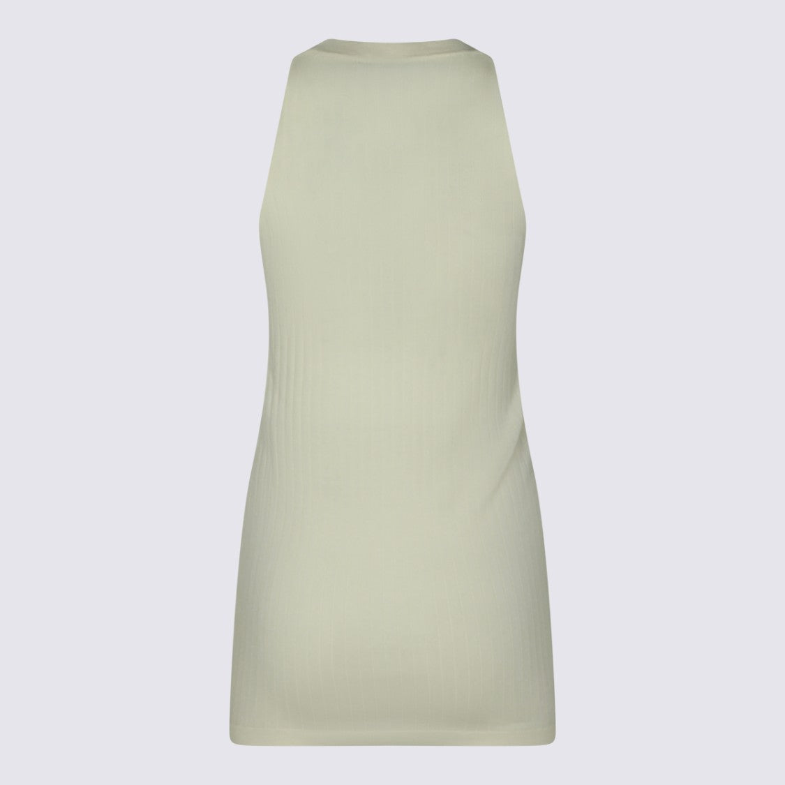 Malo Ribbed Sleeveless Top With High Round Neckline