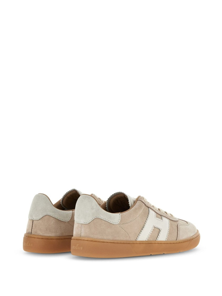 Hogan Low-Top Sneakers With Suede Leather And Contrasting Logo