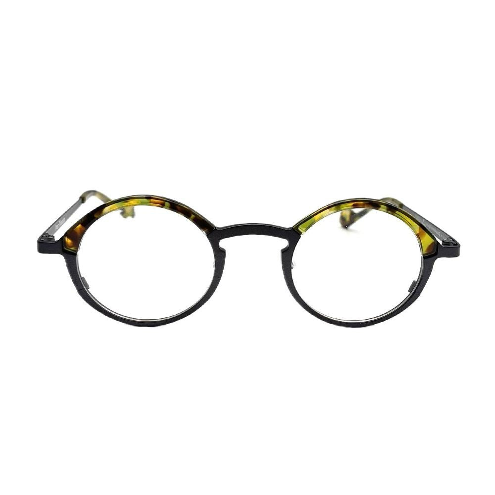 Matttew Taurus Oval Titanium Sunglasses With Tortoiseshell Accents
