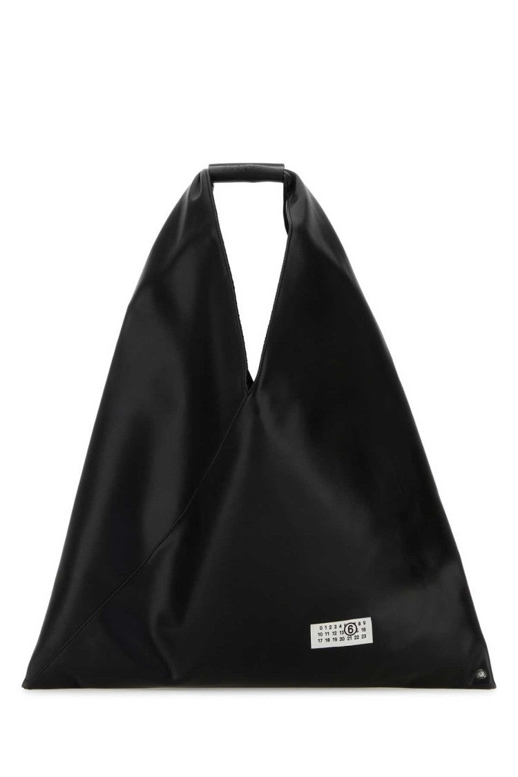 Mm6 By Maison Margiela Black Leather Japanese Handbag