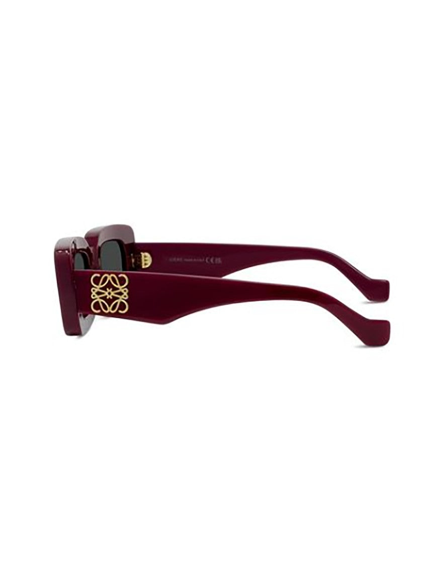 Loewe Red Lw40101i Bold Rectangular Sunglasses