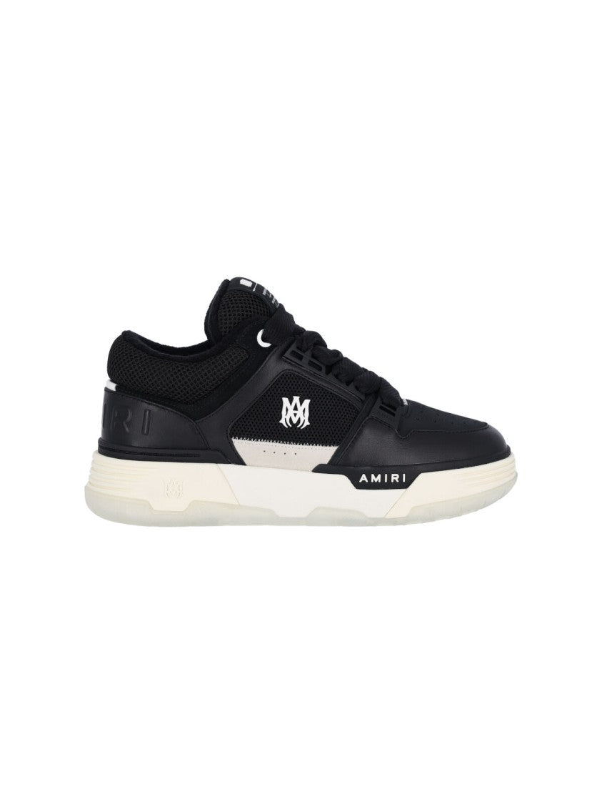 Amiri Sporty Black Sneakers With Textured Accents