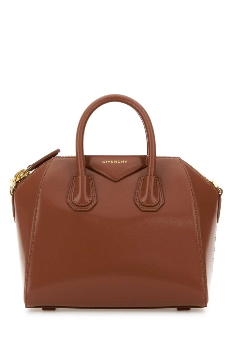 Givenchy Caramel Leather Mini Antigona Handbag