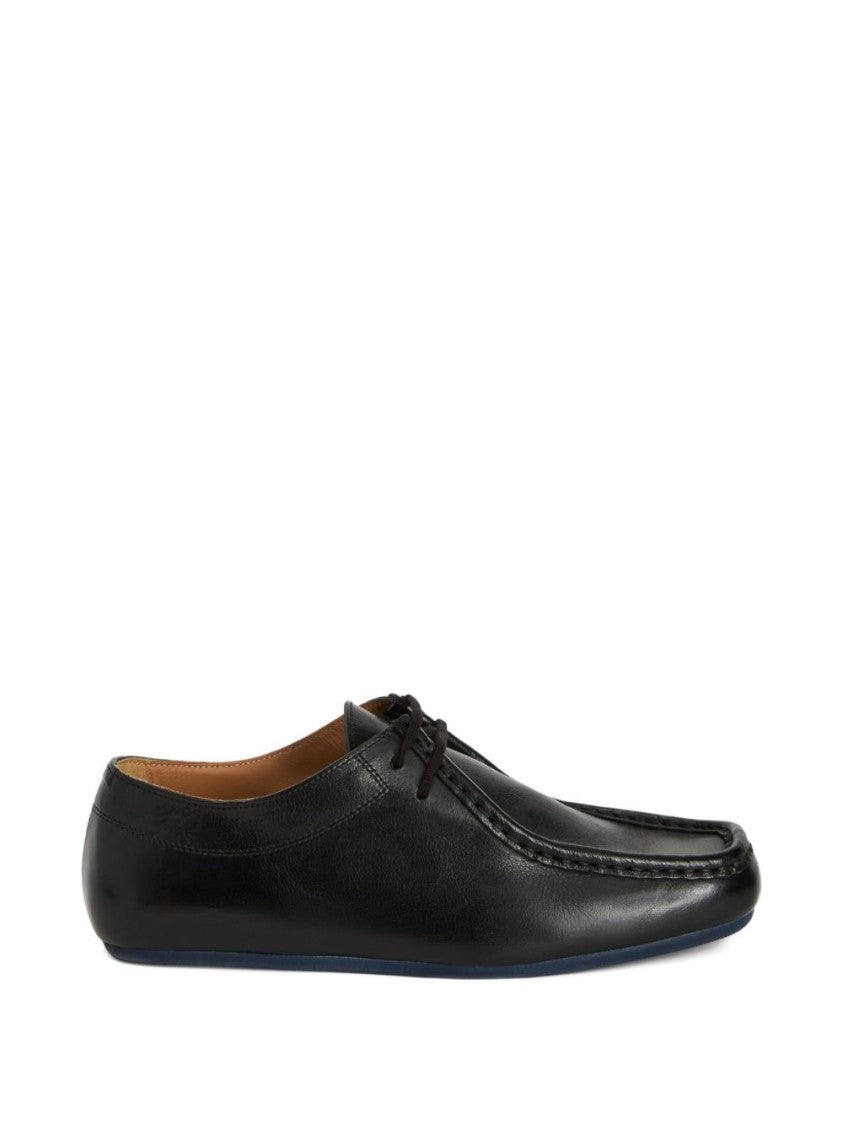 Jil Sander Black Moccasin-Style Smooth Leather Flats