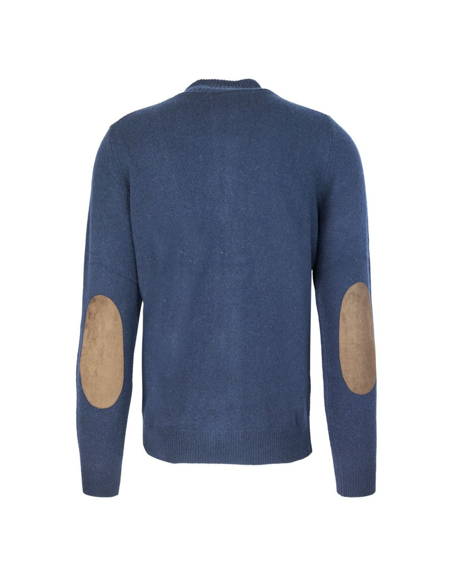 Barbour Alcantara Elbow Patch Pure Wool Sweater