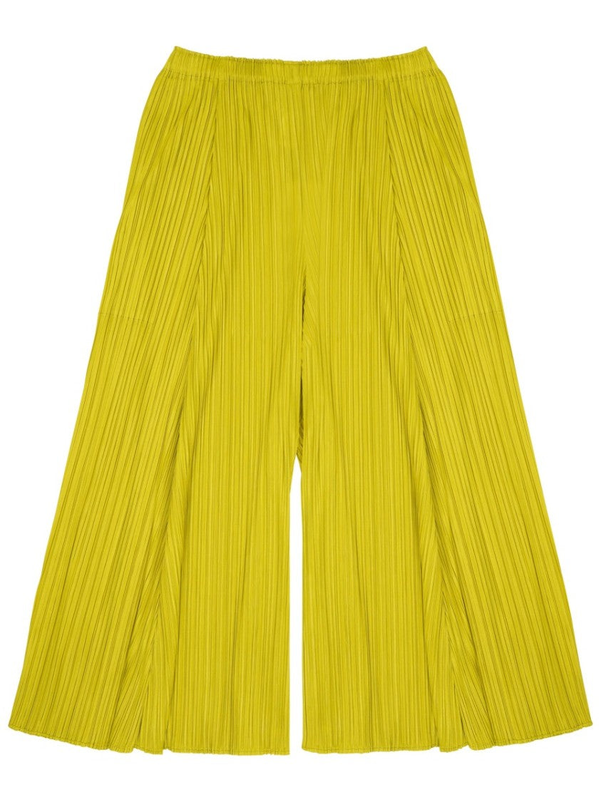 Pleats Please Issey Miyake Pleated High-Waist Wide-Leg Pants