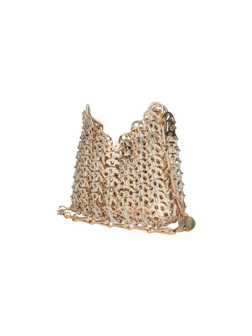 Rabanne Gold Iconic 1969 Mini Steel Shoulder Bag