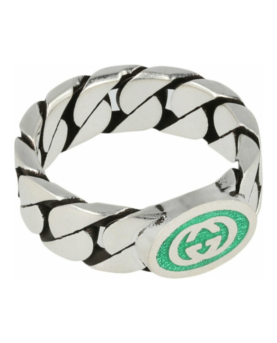 Gucci Sterling Silver Interlocking G Ring