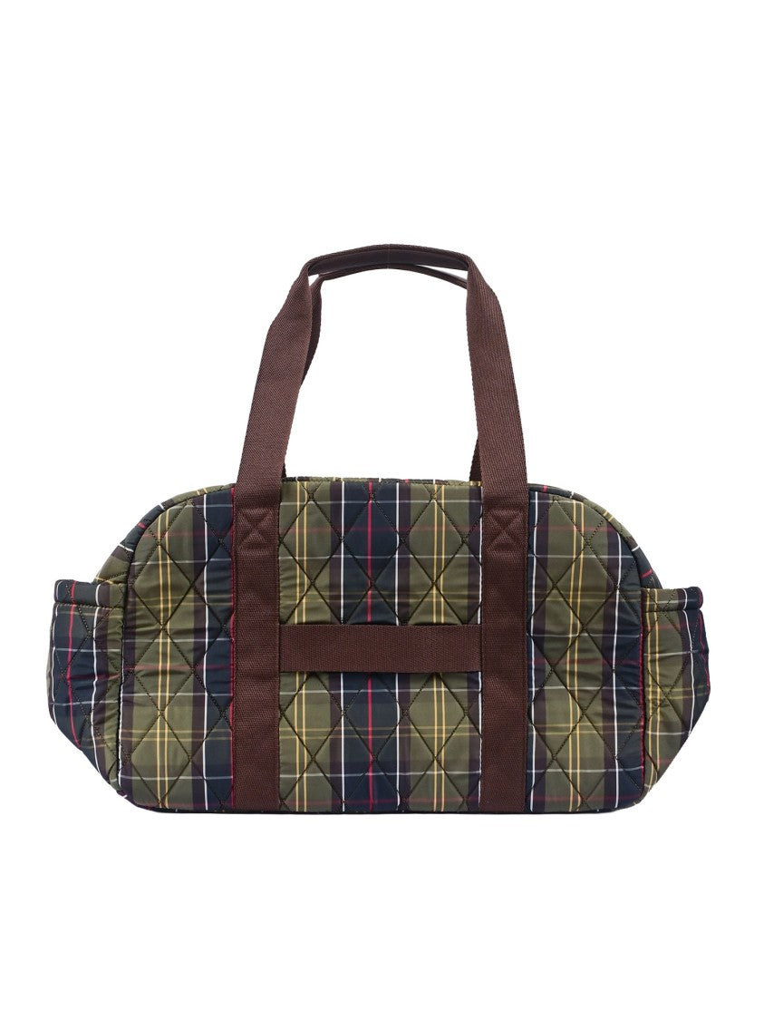 Barbour Quilted Tartan Pattern Overnight Tote Bag