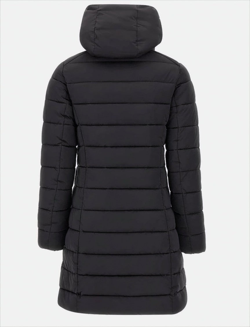 Save The Duck Padded Black Down Jacket With Removable Hood