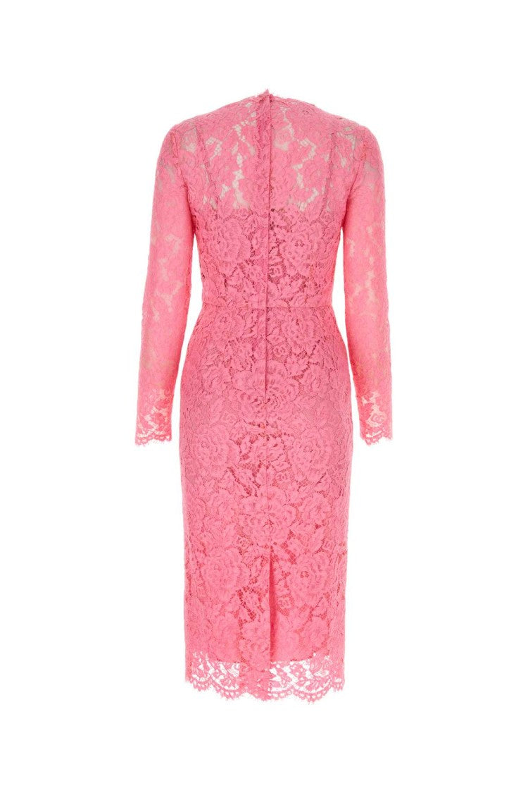 Dolce & Gabbana Pink Lace Dress
