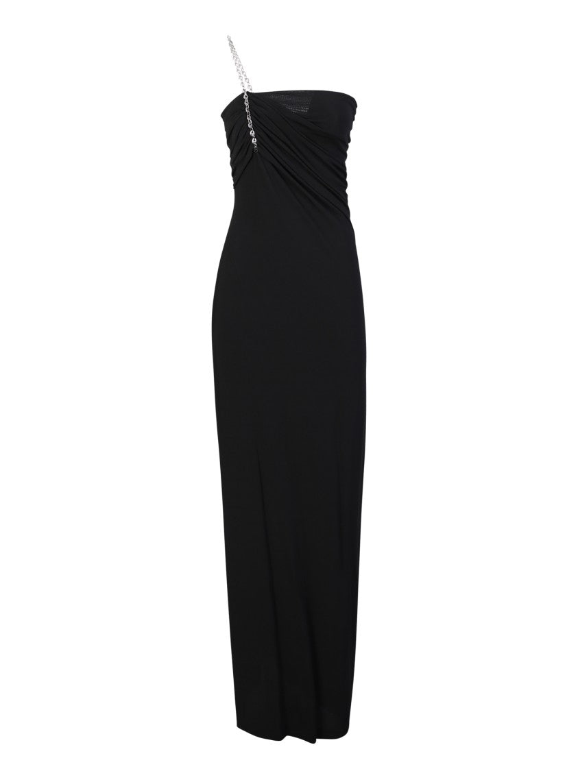 Givenchy Off-The-Shoulder Silver Strap Dress