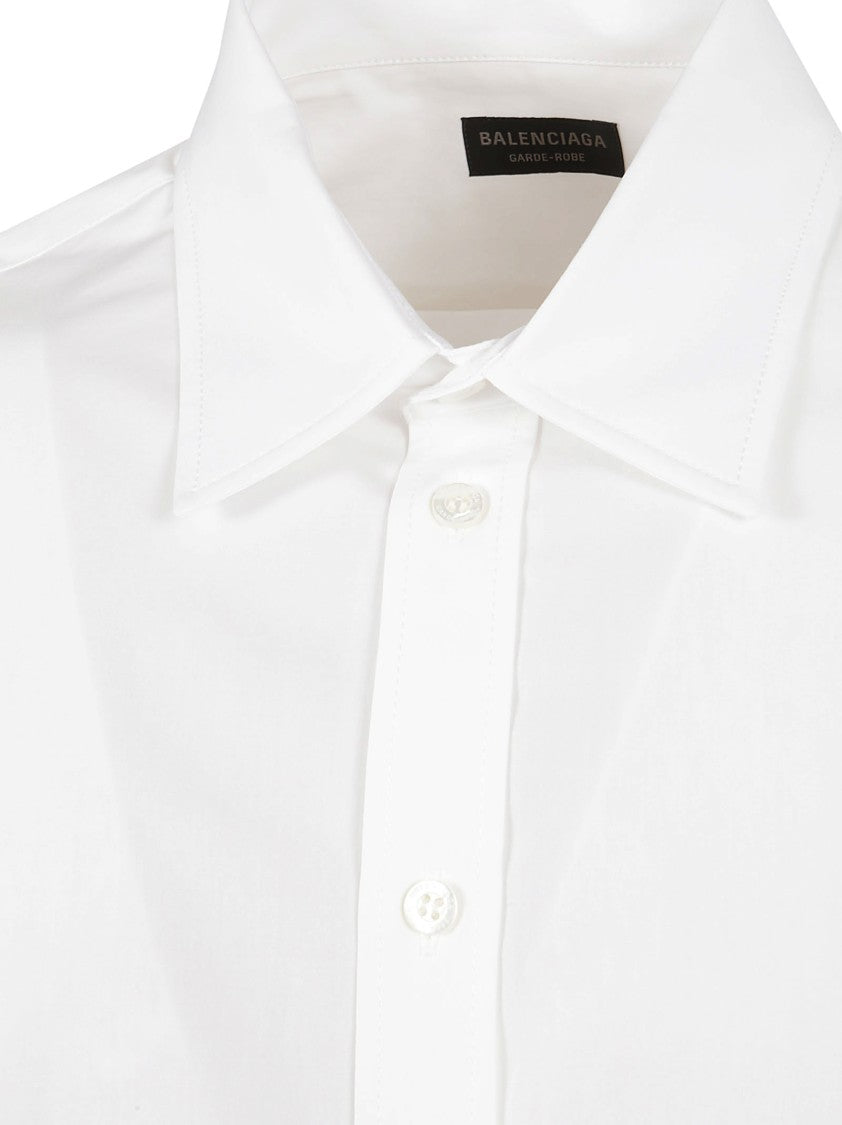 Balenciaga Cotton Poplin White Shirt