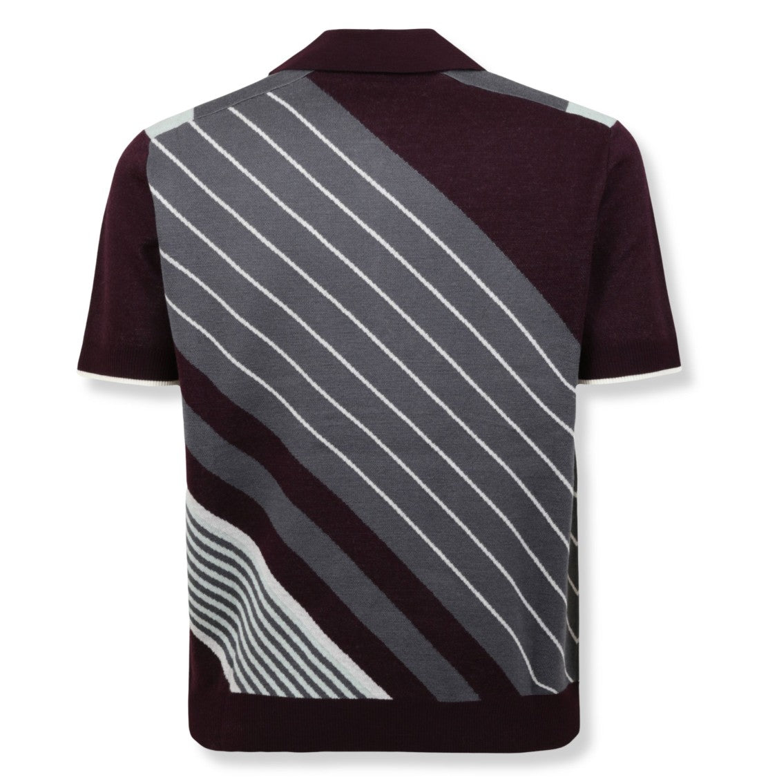 Casablanca Diagonal Stripe Tennis Polo