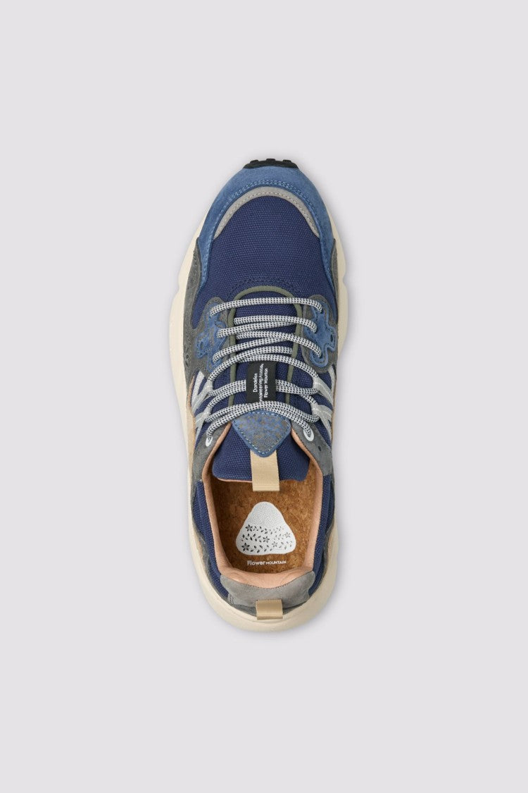Flower Mountain Layered Suede And Mesh Sneakers With Floral Cutouts