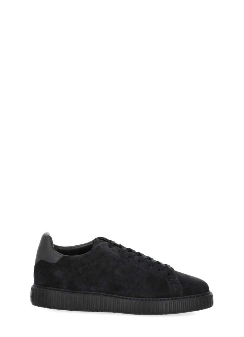 Hogan Blue Suede Low-Top Sneakers