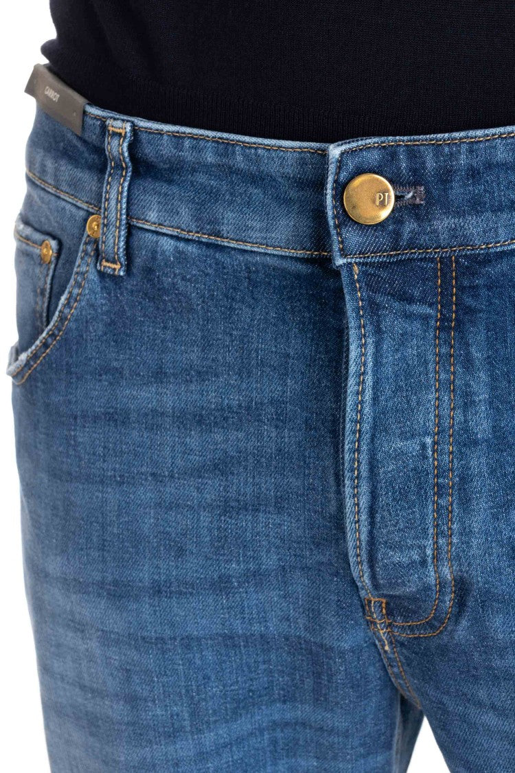 Pt Denim Camoscio Carrot Fit Jeans