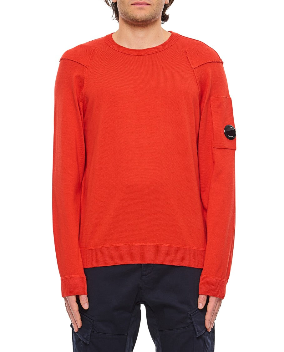C.P. Company Orange Crew Neck Sweater