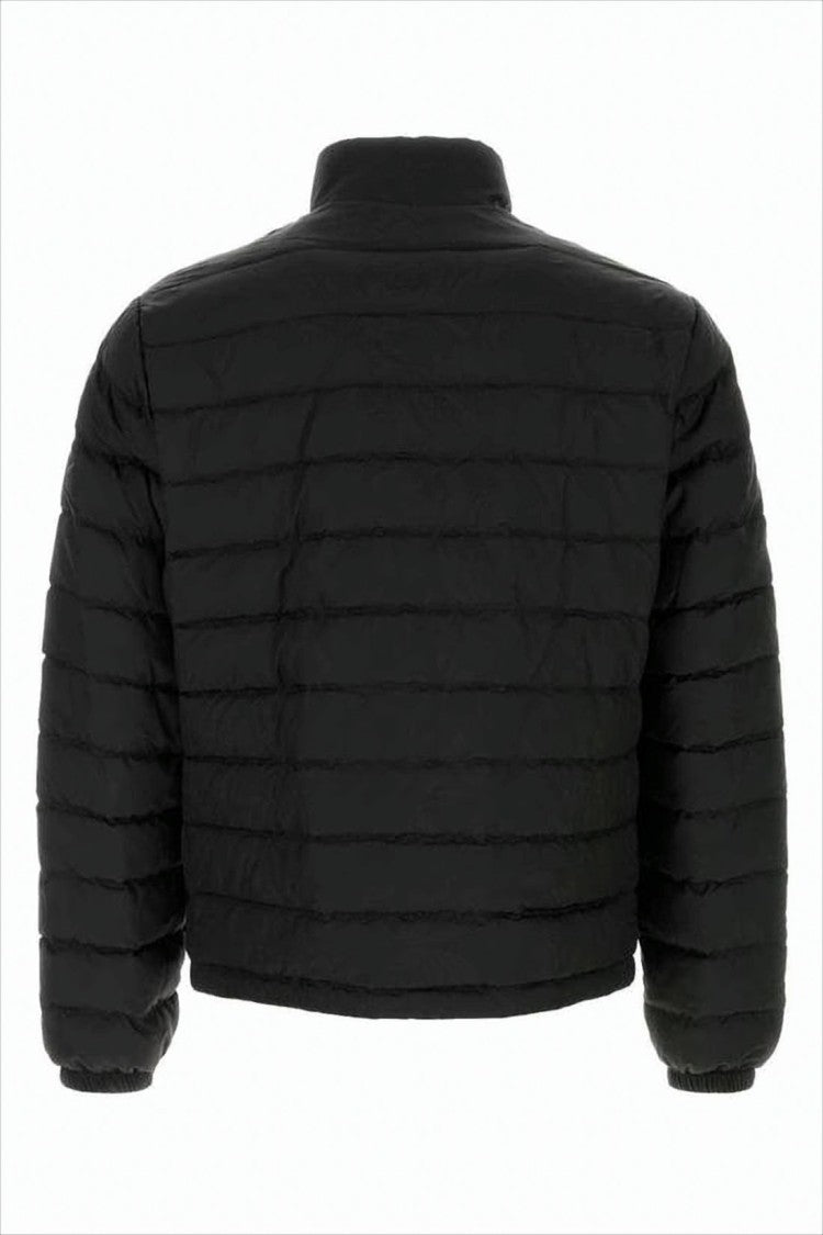 Versace Cropped Padded Jacket With Gold-Tone Zipper